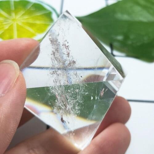Clear crystal pyramid Natural small white quartz Obelisk point stone Healing Feng Shui Egyptian