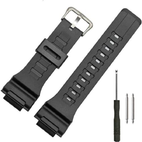 PU Rubber Resin Watch Band Strap for Casio G-SHOCK AQ-S810W AEQ-110 Wholesale Replacement with Tool & Spring Bars