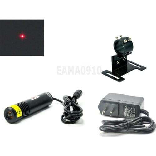 Dustproof 650nm 200mW 5V Red Laser DOT Module Locator w/Adapter+Holder 22x100mm