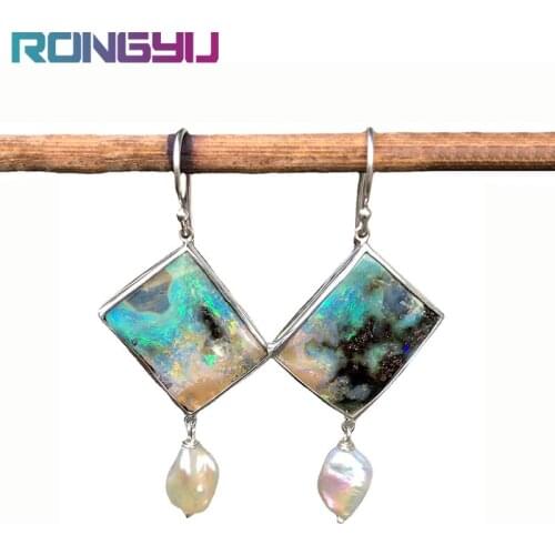 Natural Freshwater Pearl Dangle Earring Baroque Bridal Irregular Pearl Pendientes Jewelry For Women Wedding Mothers Gift