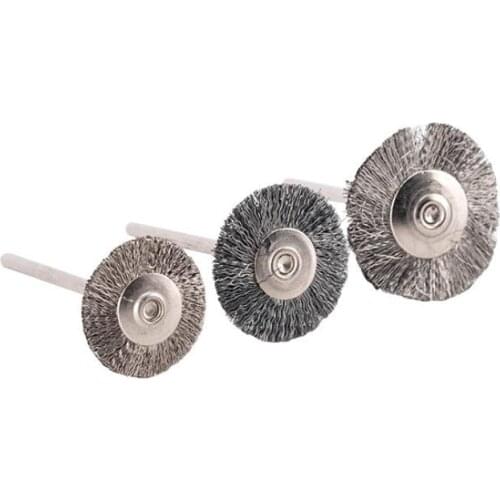 Silicon Carbide Brush Wheel for Jewelry Denture Polishing Dremel Rotary Polish Flat Brushes Wheels Tool Diameter 22mm
