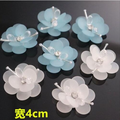 Rhinestone jelly flower beaded sequined patch sequins appliques patches clothes decoration parches bordados para ropa