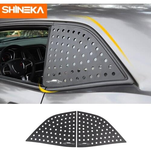 Exterior Stickers For Dodge Challenger 2008+ Car Rear Window Triangle Glass Decoration Cover Trim Stickers For Dodge Challenger