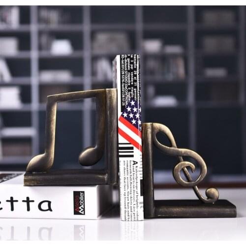 1 Pair Resin crafts bookend creative antique home desk decoration TV cabinet decoration for school stationery & office Supply