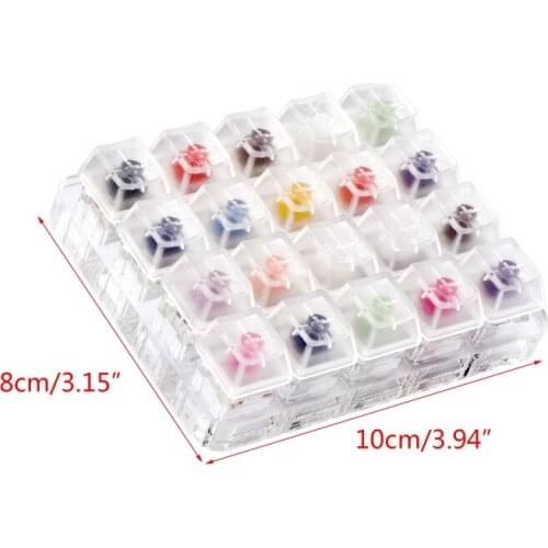 20 Key Translucent Keycaps Testing Tool Kailh Box Switches Keyboard Tester P9YE