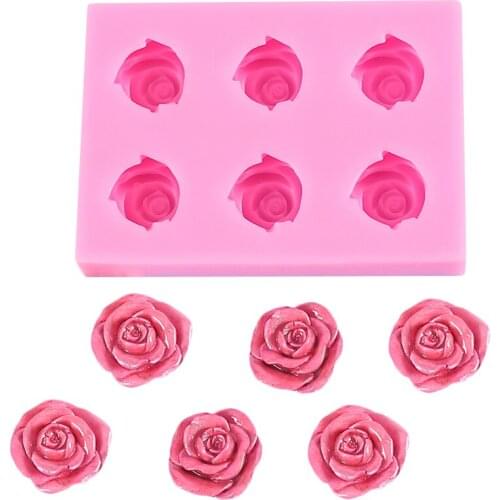 3D Rose Cake Decorating Silicone Resin Mold Flower DIY Fondant Chocolate Jelly Candy Cookie Soap Sugar Craft Tools