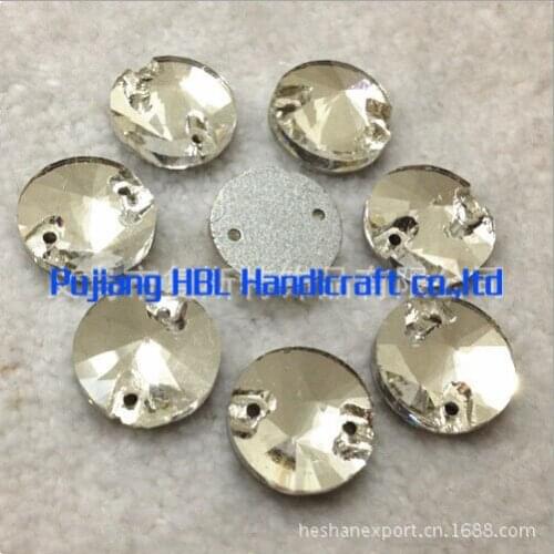 8mm 12mm 14mm 16mm 18mm clear crystal glass sew on stones glass rhinestones sew on crystal strass wedding dresses decorations