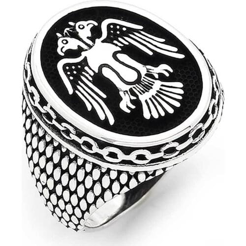 925 sterling Silver the Seljuk Eagle Ring