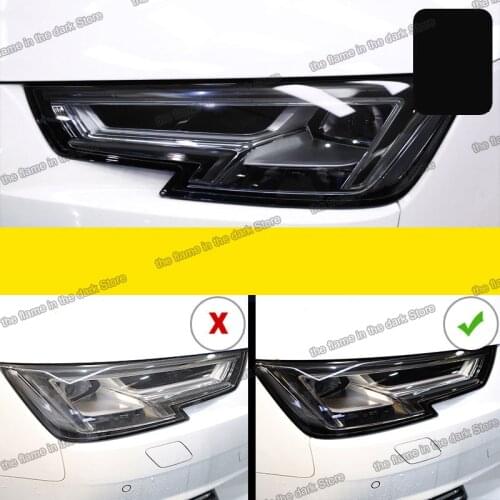 Lsrtw2017 TPU Car Transparent Black Headlight Protective Film sticker for Audi A8 A6 Q5 A4 A3 Q3 A7 Q7 Q8 S3 s4 s5 s6 A5 q2