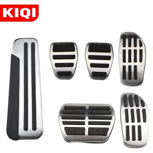 KIQI Stainless Steel Car Pedals for Renault Koleos 2 Kadjar for Samsung QM6 2016 - 2020 Gas Brake Rest Pedal Cover