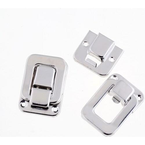 Free Shipping-10 Sets Toggle Catch Suitcase Case Box Trunk Box Silver Tone 3.8cm x 2.7cm 2.7cm x 2.4cm J1815