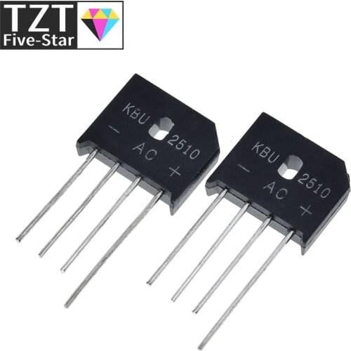 5PCS 25A 1000V diode bridge rectifier KBU2510