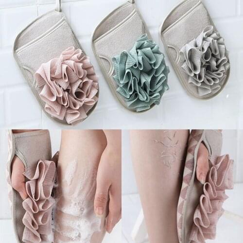 1pc Double Sided Bath Brush Gloves Home Scrub Bath Sponge Wisp For Shower Body Cleaning Brush Gloves Shower Massage Towel Ball