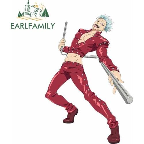 EARLFAMILY 13cm x 8.9cm For Seven Deadly Sins Car Stickers Waterproof Decal Creative Car Door Protector Decals Decoration