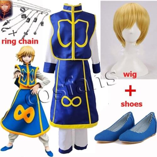 Cartoon Hunter x Hunter Kurapika cosplay costume prop metal ring Accessories Hunter X Hunter Cosplay Kurapika Halloween Outfits