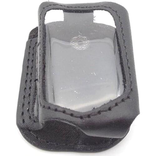 Matching russia version C9 leather case for starline C9 C4 C6 lcd remote two way car remote system free shipping