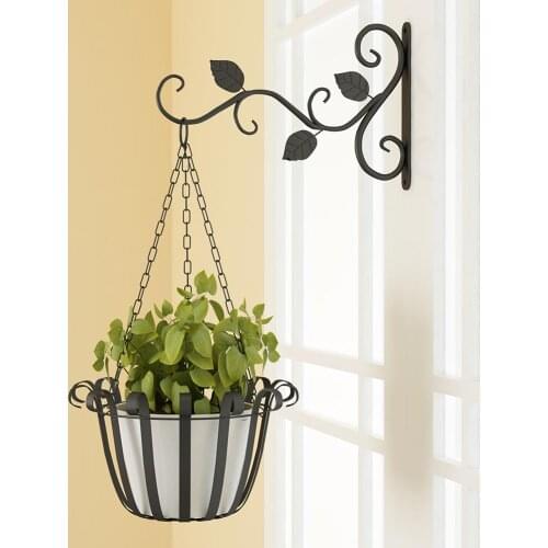 Metal Plant Flowerpot Basket Hanger Wall Hanging Hook for Garden Balcony Decor Metal Plant Flowerpot Basket