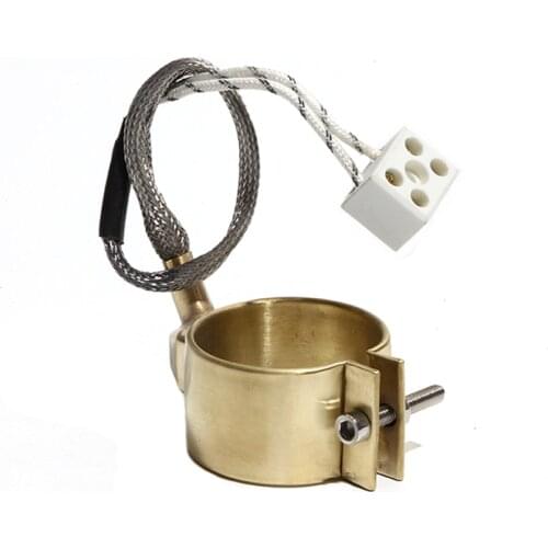 48mm Inner Diameter 30~40mm Height Brass Band Heater 110V/220V/380V 200W/240W/270W Fully Enclosed Electric Heating Ring