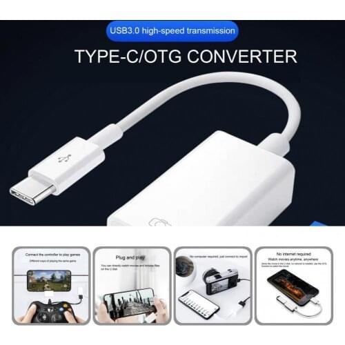 Sturdy Practical Type-C to USB OTG Converter Cable Compact Converter Portable for Keyboard
