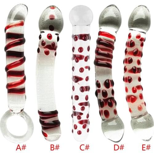 Dilator Dildo Glass Butt Plug G-spot Stimulator Prostate Massager Adult Sex Toys for Man and Woman