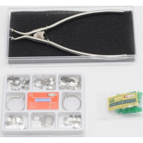 Sectional Contoured Metal Matrices No.1.398/plier/Wedges For Dental Matrix