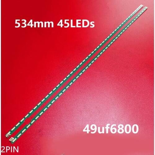 10pcs led backlight strip for L G 49UF6430 49UF6490 49UF770V 49UF680V 49UF7707 49UF6800