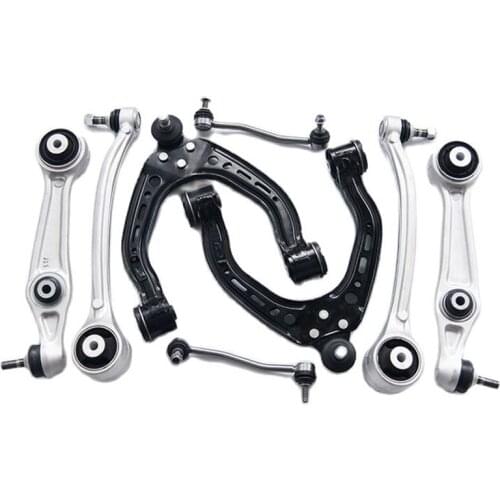 Top quality aluminum Auto suspention parts 10pcs full set control arm kits apply for Tesla Model S