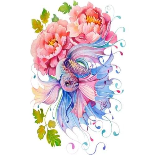 Goldfish flower Animal DIY Painting By Numbers Kits acrylic paint by numbers Wall Art Picture Special gift Canvas Painting