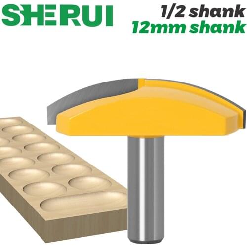 1pc 1/2" Shank 12mm shank Large Bowl Router Bit - 2.7" Radius - 2-3/4" Wide For Woodworking Cutting Tool