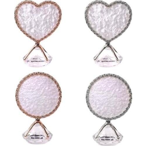 1pc Resin Stone Nail Palette Finger Ring False Nails Tips Drawing Color Mixing Display DIY Manicure Polish Gel Tool