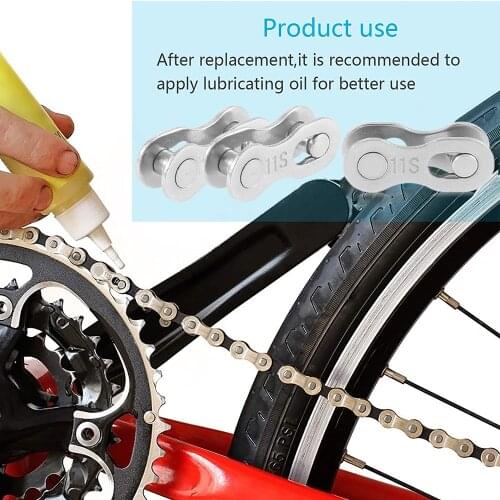 3 Pair Bicycle Missing Link Joint Master Mountain Bike 11 Speed Chain Quick Connector Reusable Stainless Steel Bicycle Component