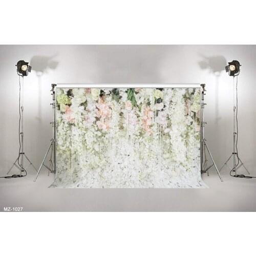 3D Blooming White Flowers Wall Backdrop For Bridal Shower Wedding Background Photography Photocall Floral Wedding Backdrops