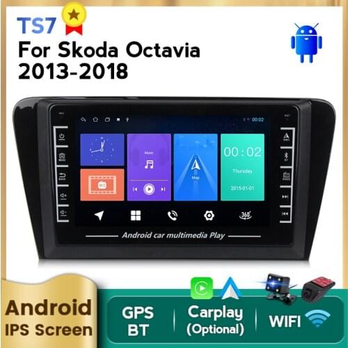 Free shipping 2din Android Car Radio Multimedia Player Navigation GPS For Volkswagen SKODA Octavia 3 A7 2014-2018 Head Unit