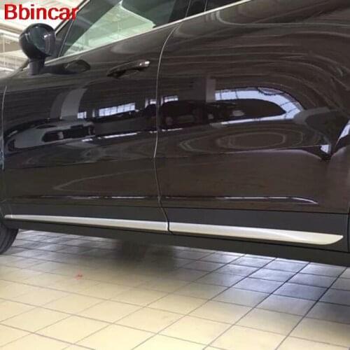 Bbincar For Porsche Cayenne 2018 2019 Exterior Accessories Side Panel Door Body Mouldings Trim Cover Protector Styling 6pcs