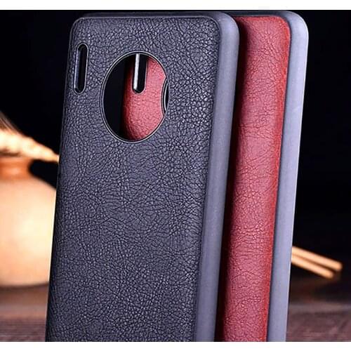 Case for huawei mate 30 30 pro funda luxury Vintage Leather skin soft TPU hard PC cover for huawei mate 30 pro case coque capa