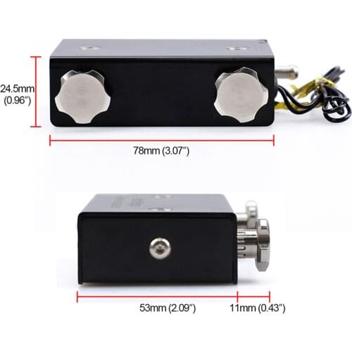 Black Adjustable Dual Stage Electronic Turbocharger Psi Universal Durable