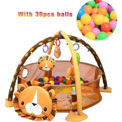 Baby Floor Activity Play Gym mat Colourful Infants Educational Soft toys Toddlers Crawling Mat With 30pcs Ball