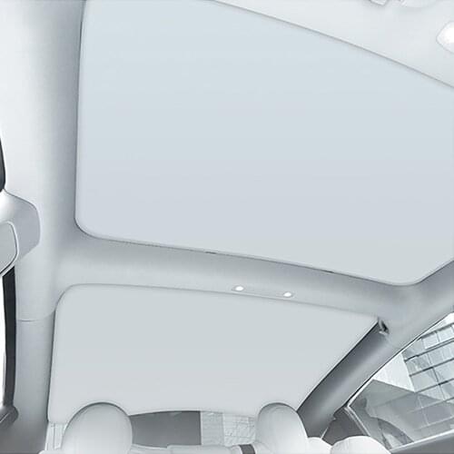 For Tesla Model 3 2021 Roof Sunshade Sunshield Curtains Top Glass Window Sunroof Skylight Blind Shading Net Sun Visor Shield Net