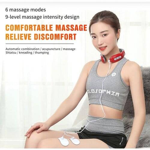 2020 New Electric 4D Neck Massager & Pulse Back Control Far Infrared Heating Pain Relief Tool Health Care Relaxation Machine