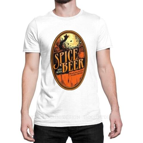 Dune Frank Herbert TV Mysterious New Arrival T-Shirt Spice Beer Label Design Crewneck Cotton O NECK Short Sleeved Adult Shirt