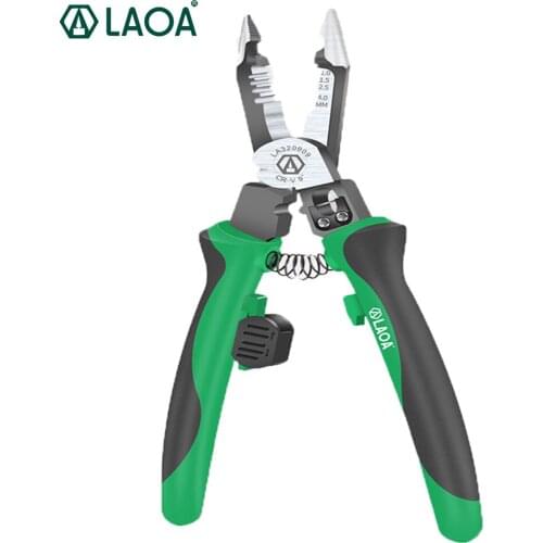 LAOA Wire Stripper Multifunctional Electrician Long Nose Pliers Stripper Wire Cutting Pliers Cable Wire Cutting Pliers