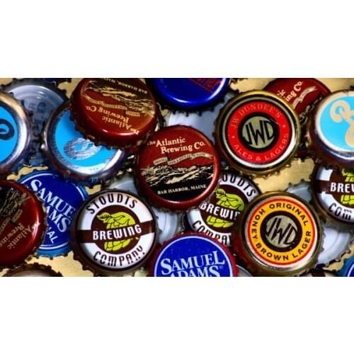 Beer Bottle Caps Sign Tin Sign Metal Wall Sign Tin Sign Beer Lovers Gift Kitchen Decor Sign Beer Gift Bar Pub Decor