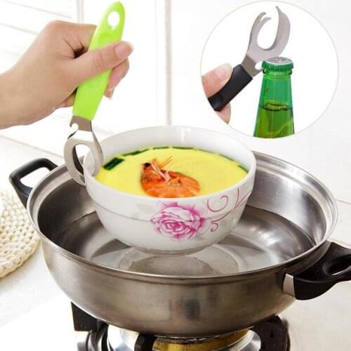 Creative Multi-purpose Dishes Folder Anti-hot Bowl Plate Clip Practical Basin Bowl Chuck Beer Opener