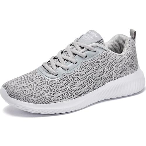 New Running Shoes Light Mesh Sneakers Breathable women shoes Outdoor Fitness Shoes Lace-up Ladies Sport Shoes BJ620