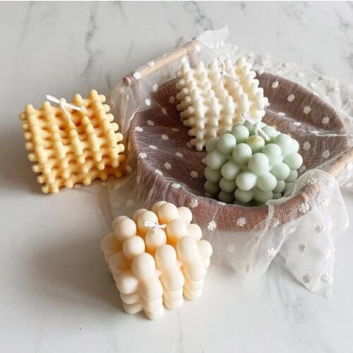 Cube Magic Ball Silicone Handmade Scented Candle Mold DIY 3D Art Square Shaped Aromatherapy Mould Supplies Home Decoration