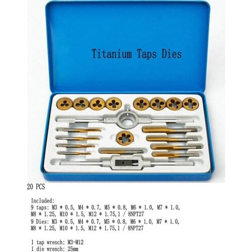 Taps Banya Hardware Tools / hand tapping wrench Banya cutter hand / 20PCS