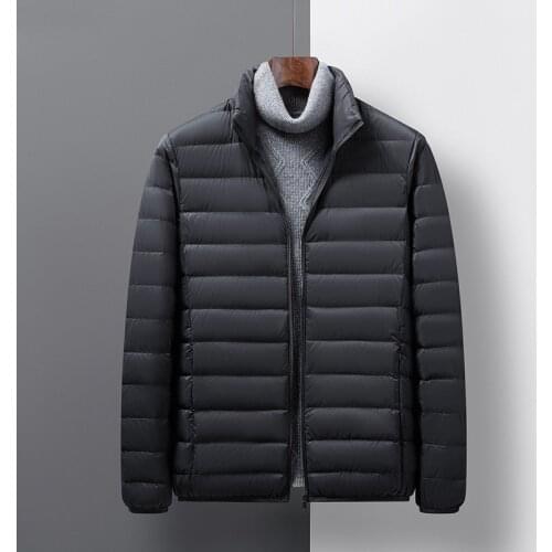 Mens Lightweight Water-Resistant Packable Puffer Jacket 2021 New Men Regular Fit Fashion Warm Autumn Winter Coats