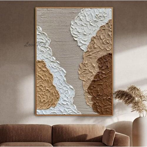 3D Heavy Thick Acrylic Canvas Art Modern New Abstract Textured Oil Painting Large Size Cheap Wall Art On Canvas For Decoration