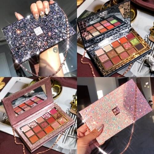 Professional Makeup 15 Colors Eyeshadow Palette Diamond Glitter Eyeshadow Pallete Shimmer Matte Foiled Eyeshadow Palette Makeup