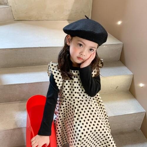 Girl Dress Kids Baby Gown Underwear + Dress 2pcs 2021 Winter Autumn Plus Thicken Toddler Long sleeve Uniform Children Clothing